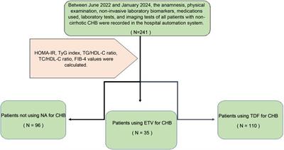 Retrospective cohort evaluation study in terms of cardiovascular and metabolic diseases in chronic hepatitis B patients